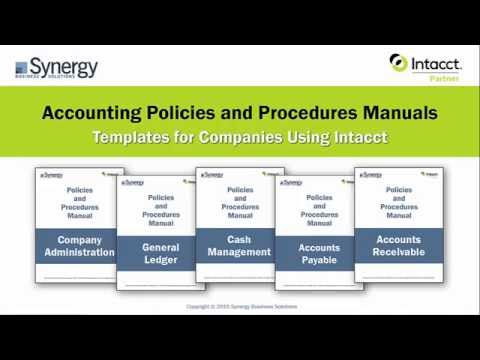 accounting policies & procedures manual